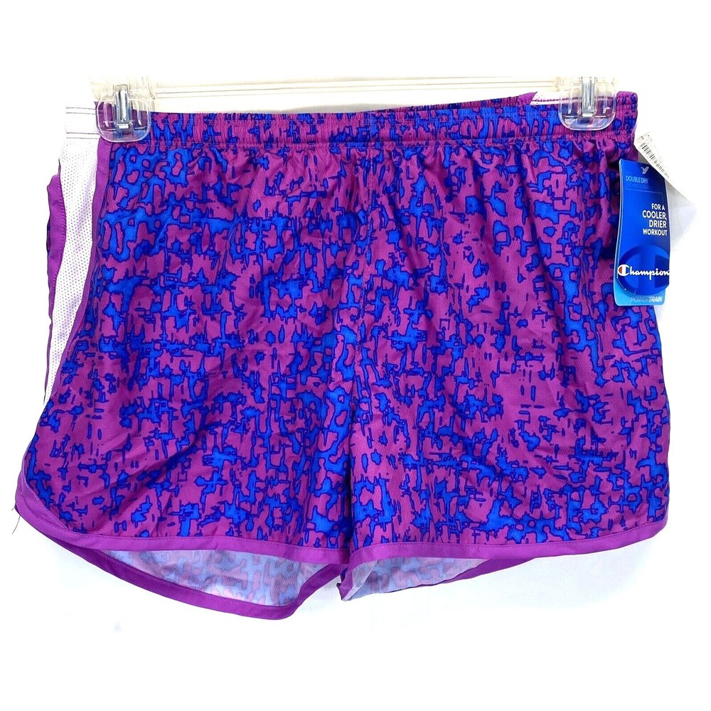Champion Womens Medium Power Train Shorts Running/Athletic Lined Pocket 8219 NWT